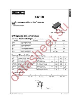 KSC1623YMTF datasheet  